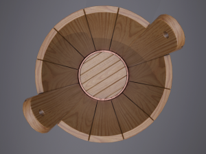 rustic old bucket 3D 모델