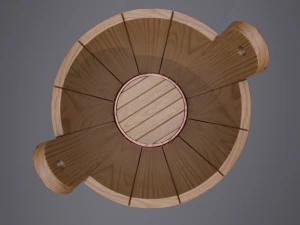 vecchio secchio rustico Modello 3D