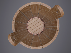 rustic old bucket 3D 모델