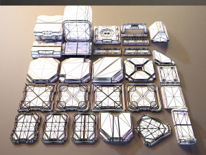 hard surface kitbash 02 - subdiv-ready Model 3D