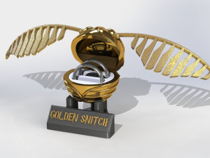 Golden Snitch Ring Holder Modèles 3D en vedette