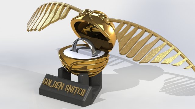 Golden snitch hot sale ring holder