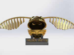 Golden Snitch Ring Holder Modèles 3D en vedette