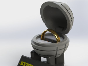 Death Star Ring Holder 3D Print Model