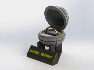 Death Star Ring Holder 3D Print Model