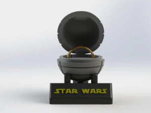 Death Star Ring Holder 3D Print Model