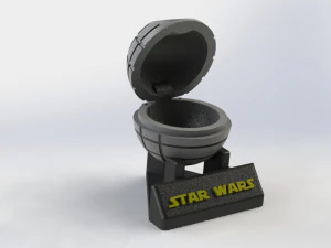 Death Star Ring Holder 3D Print Model
