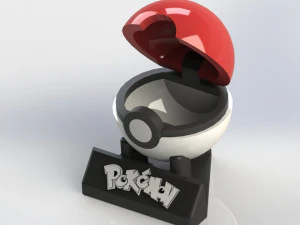 Pokeball Ringholder 3D Print Model