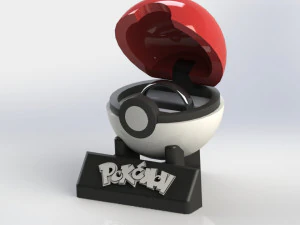 Pokeball Ringholder 3D Print Model