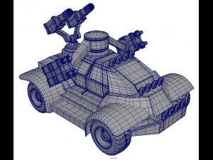 buggy military 3D Model