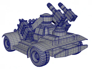 buggy military 3D Model