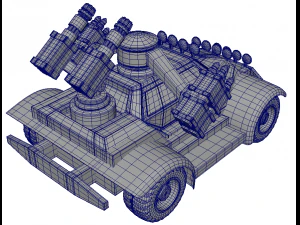 buggy military 3D Model