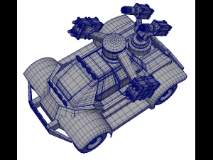 buggy military 3D 모델