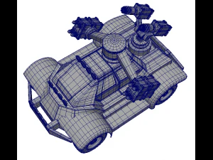 buggy military 3D Model