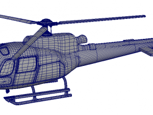 helicopter as 350 3D Model
