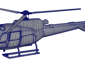 helicopter as 350 3D Model