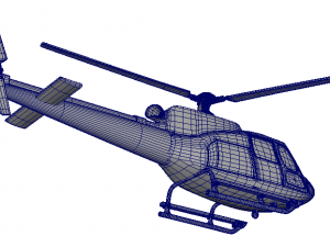 helicopter as 350 3D Model
