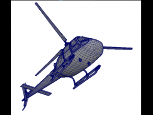 helicopter as 350 3D Model