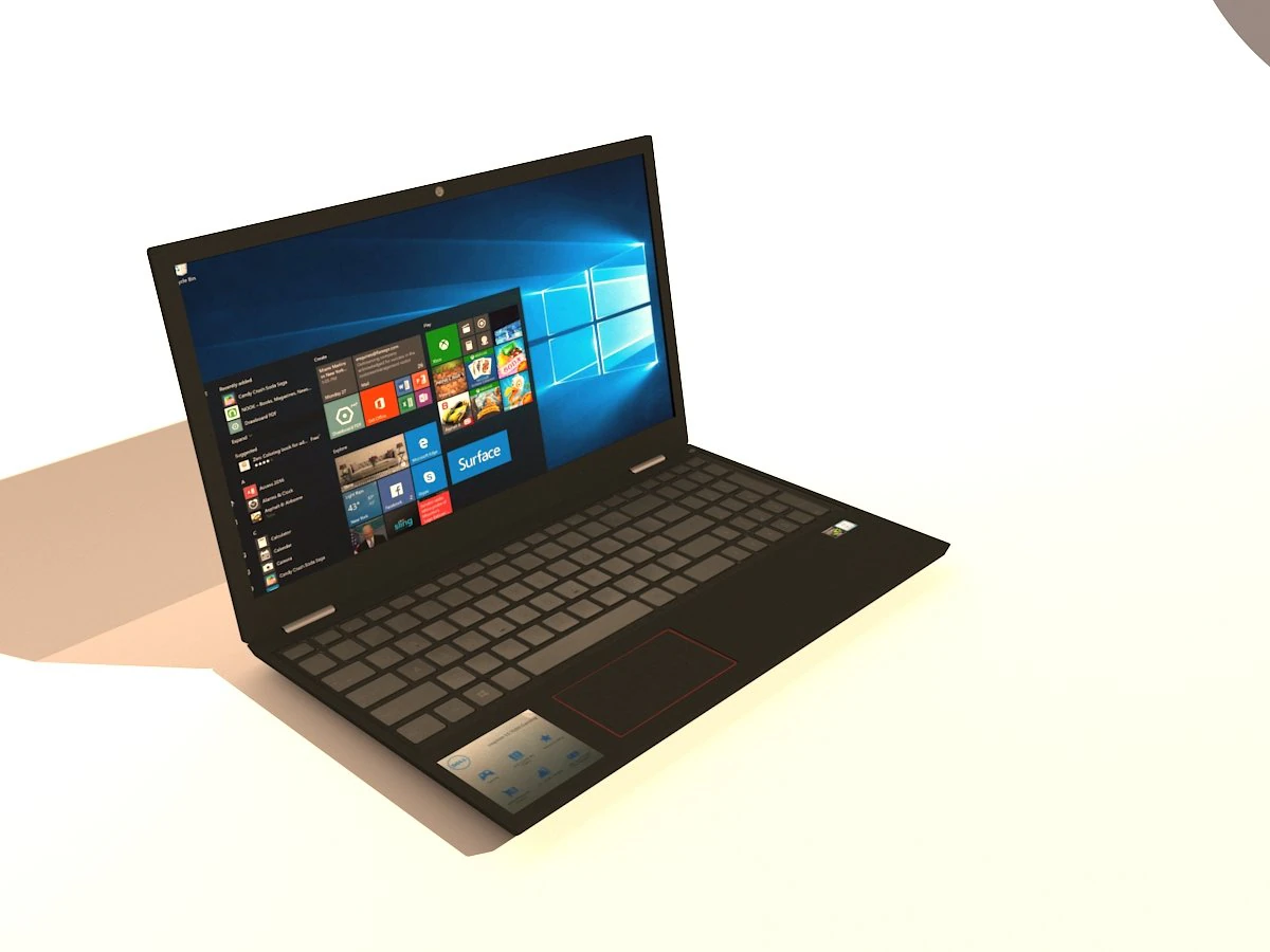 laptop 3D Model .c4d .max .obj .3ds .fbx .stl .blend 