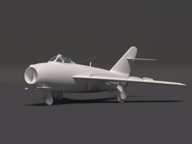 mig-17 Modèle 3D .c4d .max .obj .3ds .fbx .stl .blend 
