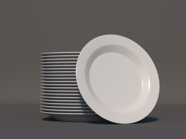 plates set Modello 3D .c4d .max .obj .3ds .fbx .stl .blend 