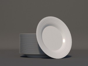 plates set Modello 3D