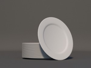 plates set Modello 3D