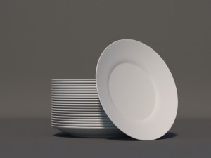 plates set Modello 3D