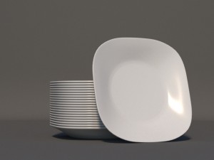 plates set Modello 3D