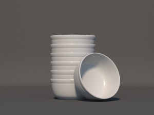 plates set Modello 3D