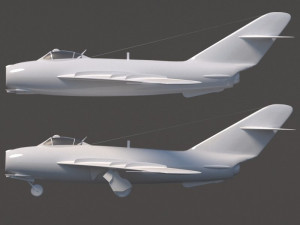 mig-17 3Dモデル