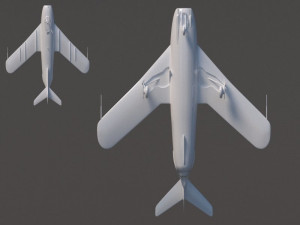 mig-17 3Dモデル
