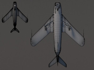 mig-17 3Dモデル