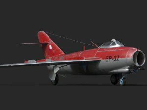 mig-17 czech 3D Model
