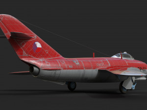 mig-17 czech 3D 모델
