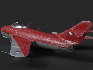 mig-17 czech 3D 모델
