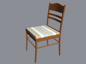 chair 3d low poly 3D मॉडल