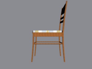 chair 3d low poly 3D Modell