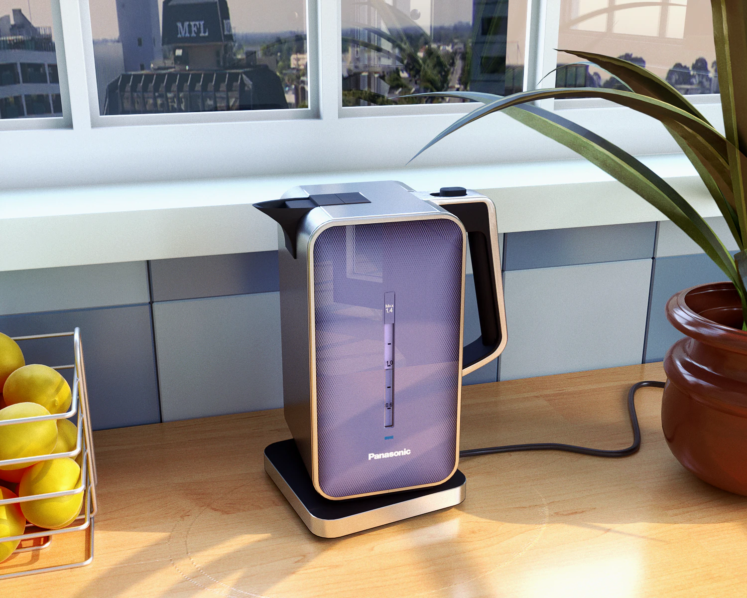 chaleira panasonic nc-zk1 Modelo 3D .c4d .max .obj .3ds .fbx .stl .blend