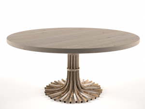 table bamboo 3D Model