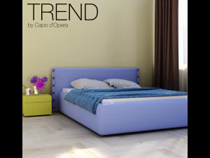 tren tempat tidur Model 3D