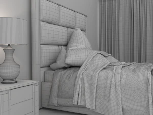 cama montgomery fendi casa Modelo 3D