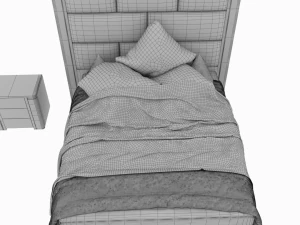 cama montgomery fendi casa Modelo 3D