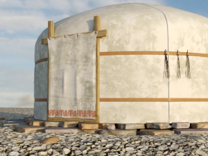 yurt felt house 3D Model