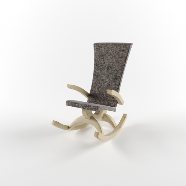 rocking chair lena Modello 3D .c4d .max .obj .3ds .fbx .stl .blend 