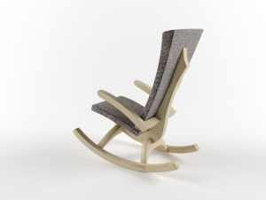 rocking chair lena Modello 3D