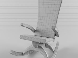 rocking chair lena Modello 3D