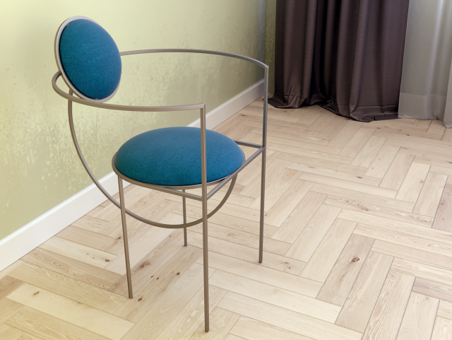 chair lunar 3D Model .c4d .max .obj .3ds .fbx .stl .blend 