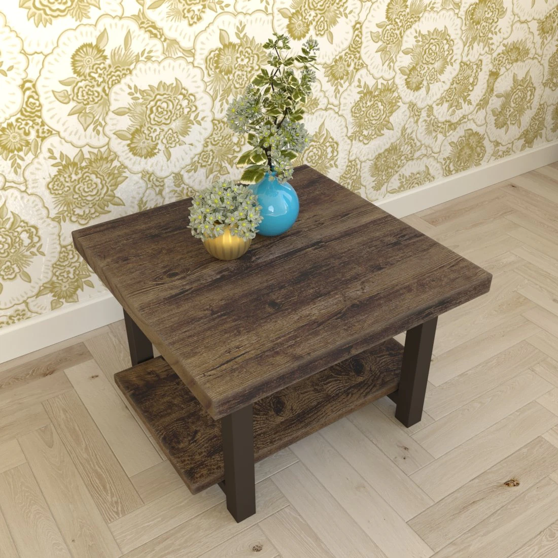 table gray barn michaelis reclaimed coffee-cube 3D Model .c4d .max .obj .3ds .fbx .stl .blend