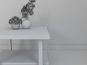 table gray barn michaelis reclaimed coffee-cube 3D Model